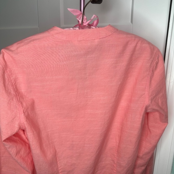 Riders by Lee quarter sleeve button up women’s small coral lightweight casual - Picture 4 of 4